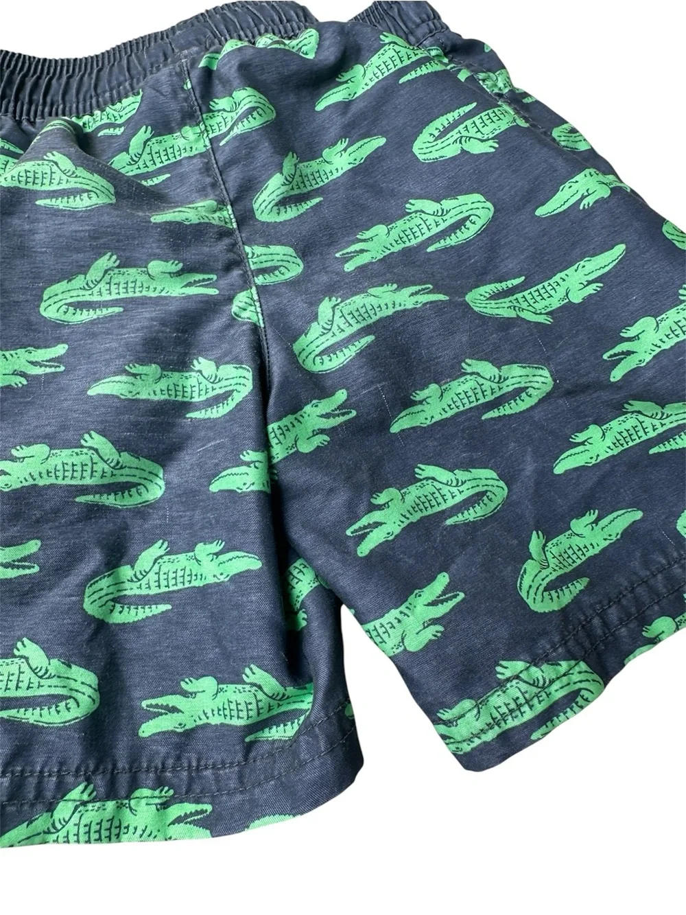 Simple Joy's by Carter's 3T Boys blue green alligator reptile swim trunks
